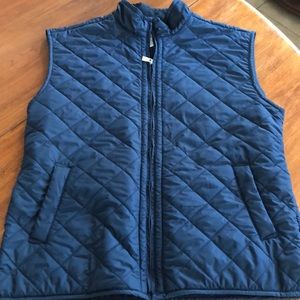 Men's Quilted Blue Vest